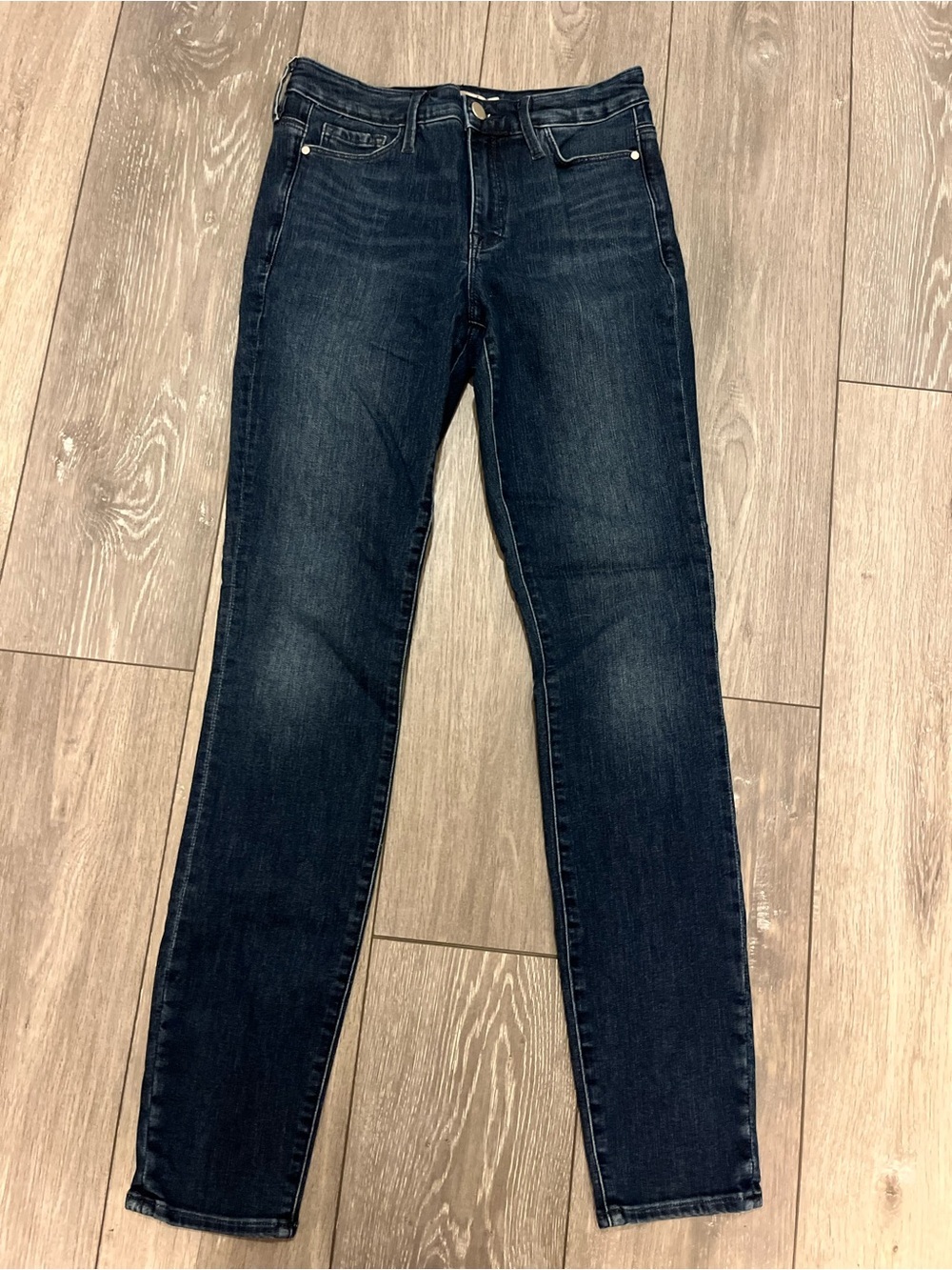Athleta Dark Wash Stretch Skinny Jeans Size 4 Tall